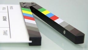 Clapper board making TV in lockdown